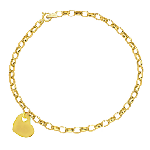 Bratara Aur 14k cu Inima si Zale