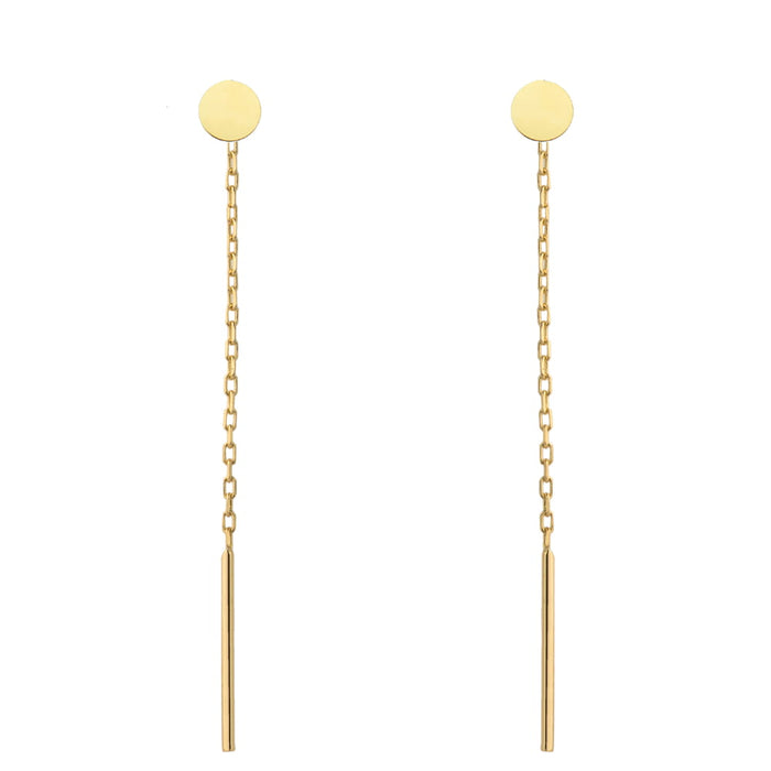 Cercei Fir Aur 14k cu Banuti