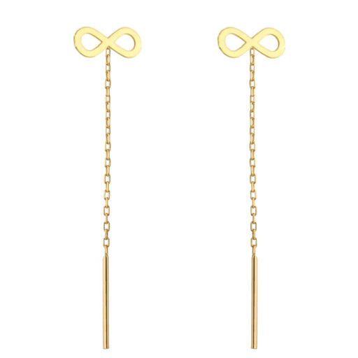 Cercei Fir Aur 14k cu Infinit