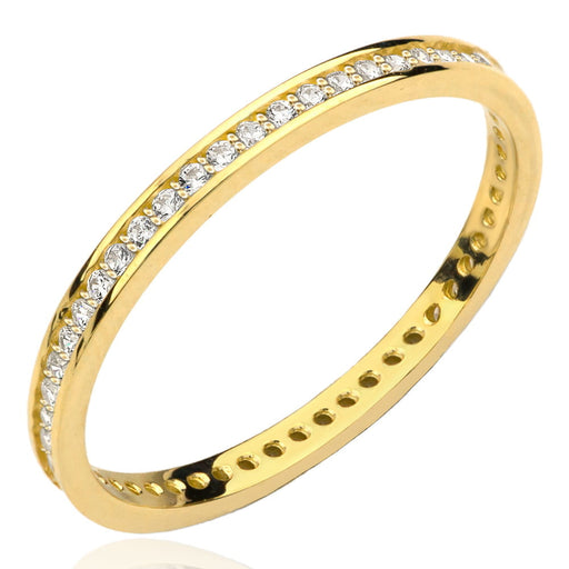 Inel Fin Din Aur 14K Cu Zirconiu