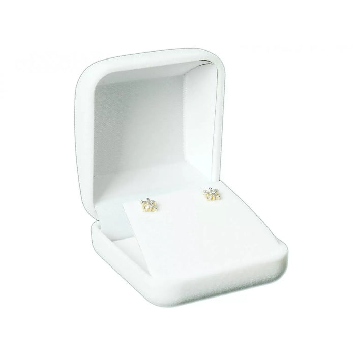 Cercei Aur 8K Floare cu Zirconiu