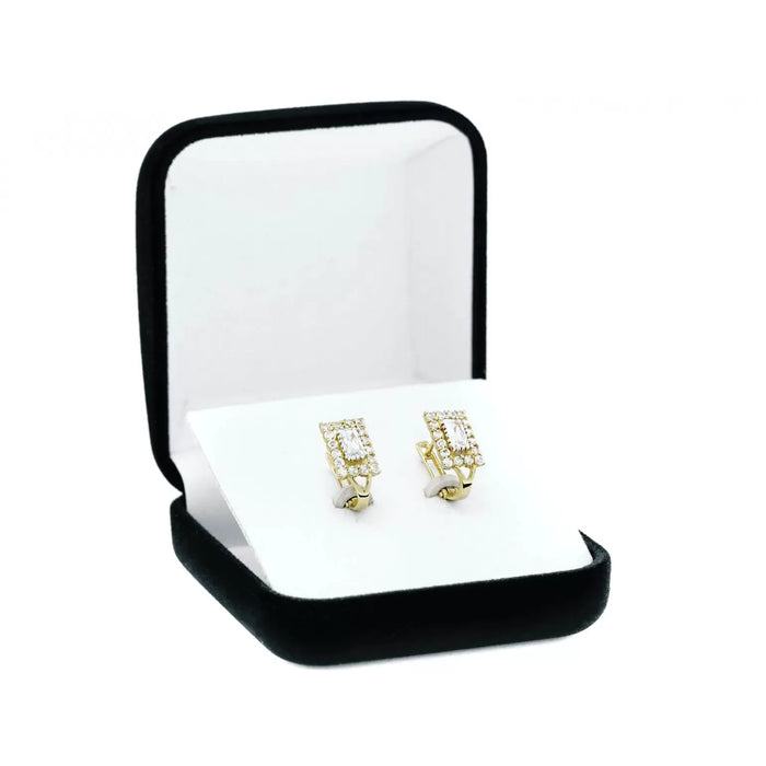 Cercei Aur 8K Ornați cu Pietre Prețioase