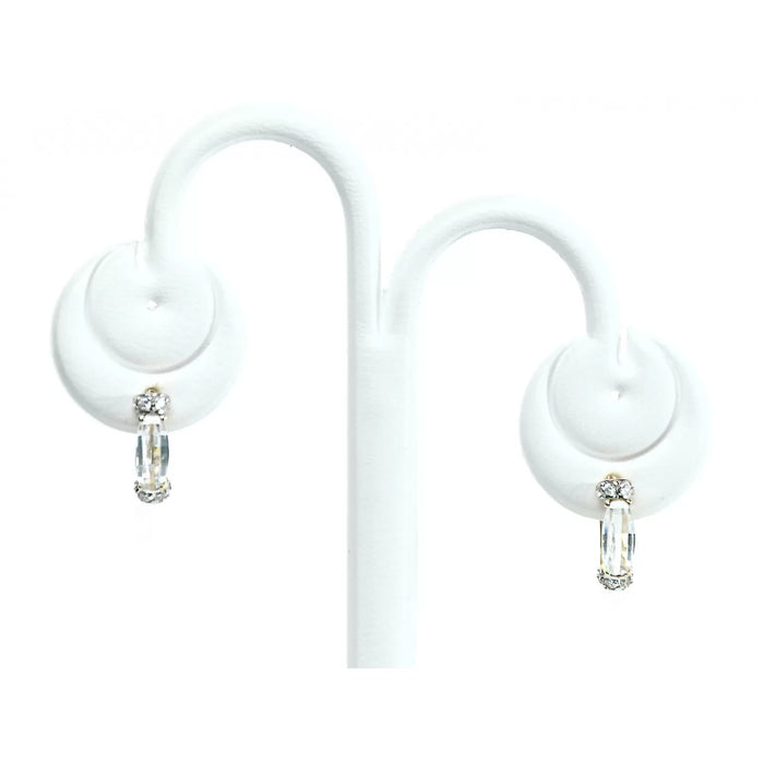 Cercei Aur 8K cu Piatră Mare, Design Imperial