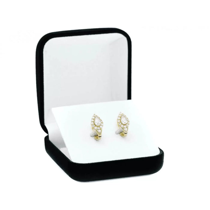 Cercei Aur 8K Rafinați cu Pietre Albe 3.2301