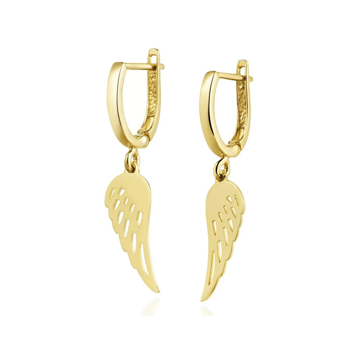 Cercei Aur 8K Pandantiv Aripi