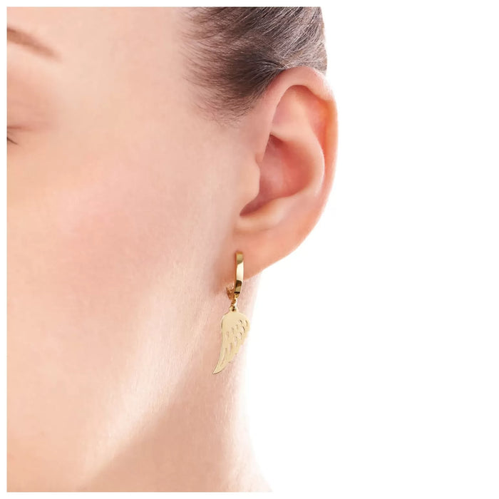 Cercei Aur 8K Pandantiv Aripi