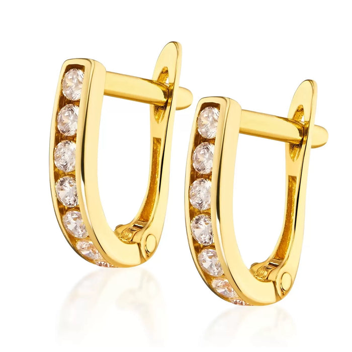 Cercei Aur 8K Dróżki Sparkle 1.141