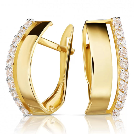 Cercei din Aur 8K Lana cu Zirconiu