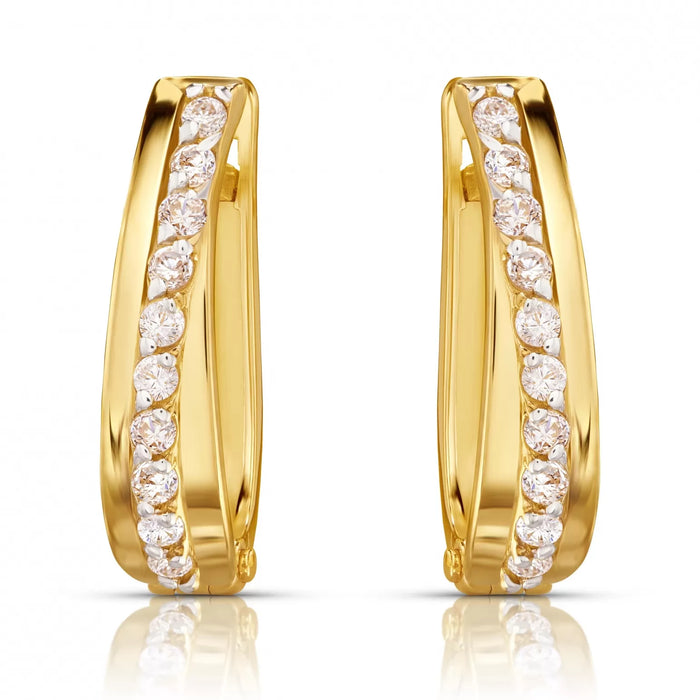 Cercei Rafinați din Aur 8K cu Zirconii - 3.2391