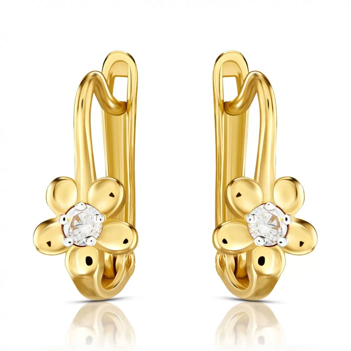 Cercei Aur 8K Flowers