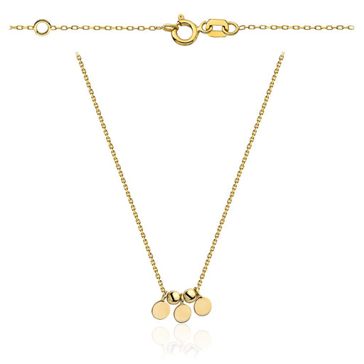 Colier cu Banuti si Bilute- Aur 14k