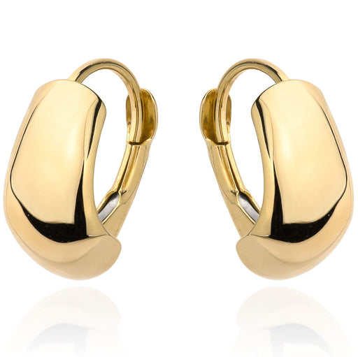 Cercei din aur simplu cu închidere englezească