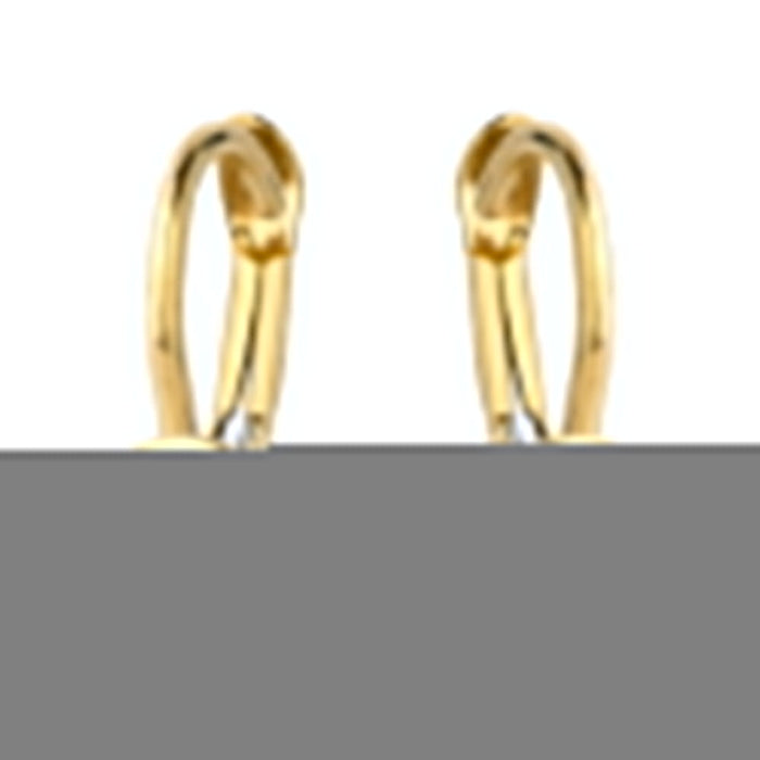 Cercei Aur 14k cu Banut si Zirconii Albe