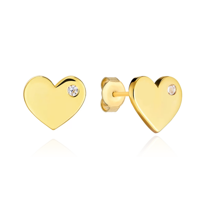 Cercei  Inimoara din Aur 14k cu Zirconi