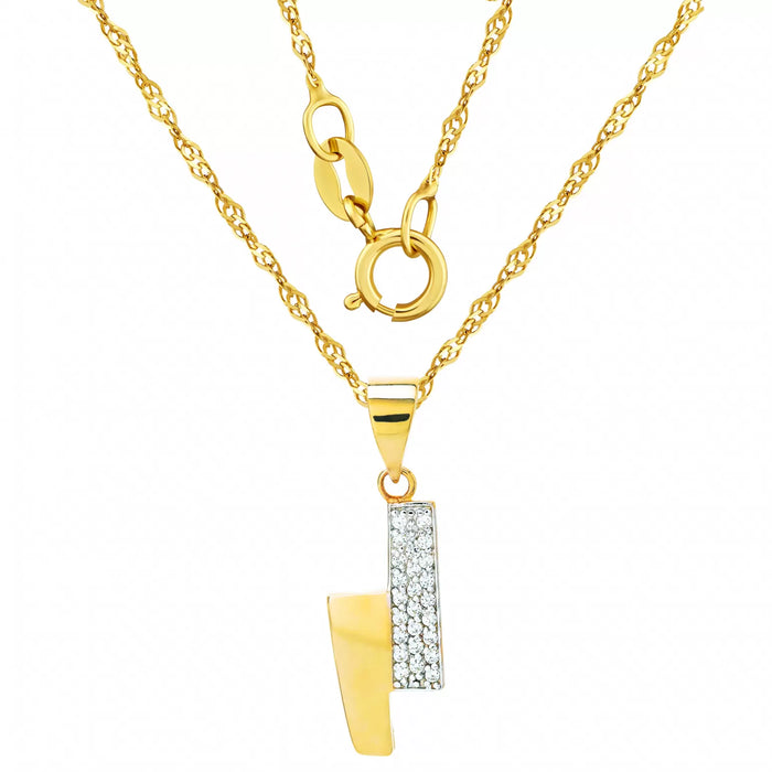 Pandantiv Aur 8K cu Zirconii