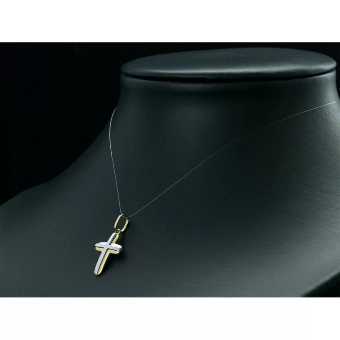 Cruciuliță Elegantă din Aur 8K pentru Botez sau Împărtășanie