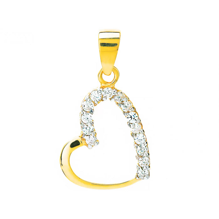 Pandantiv Aur 8K Inimă cu Zirconiu - 3.2339