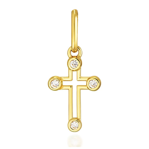 Cruciuliță Aur 8K Decorată cu Pietre 3.3022