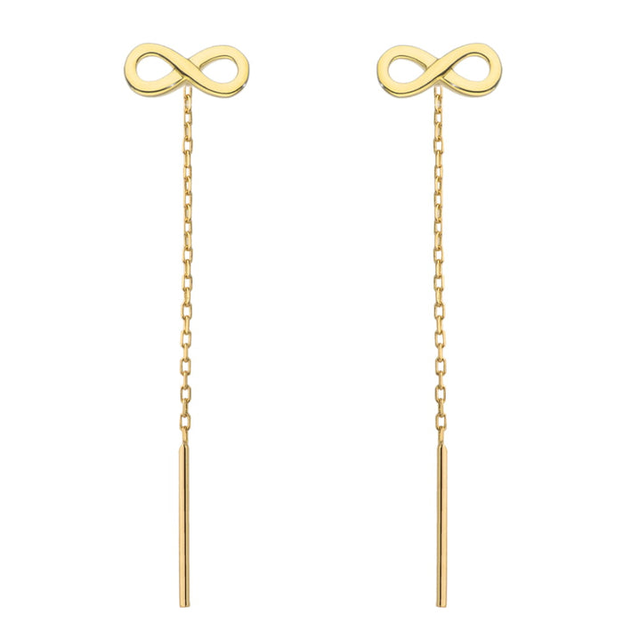 Cercei Fir Aur 14k cu Infinit