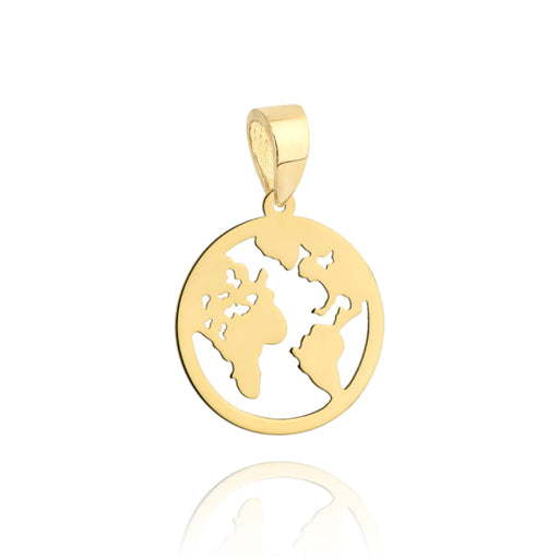 Pandantiv Aur 14k cu Globul Pamantesc