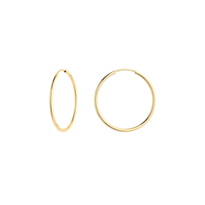 Cercei Creole Aur 14k, 2.5 cm