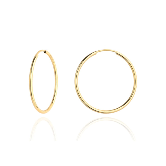 Cercei Creole Aur 14k, 2.5 cm