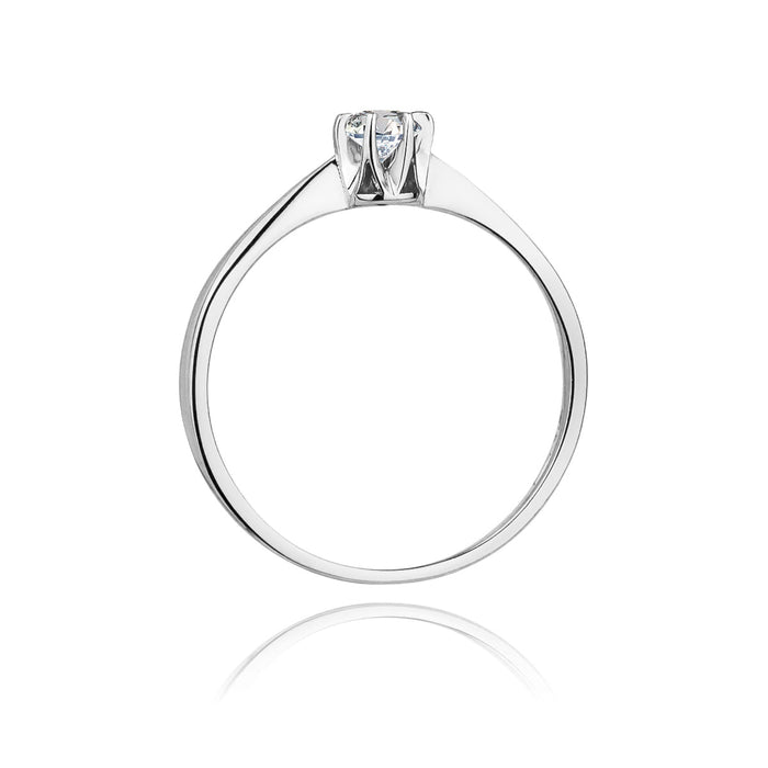 Inel Aur 14K cu Diamant Natural 0.04 ct