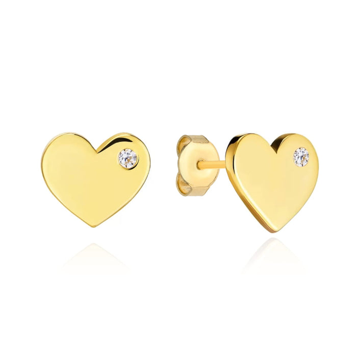 Cercei  Inimoara din Aur 14k cu Zirconi