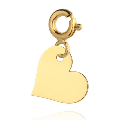 Pandantiv Inima Plina din Aur 14k