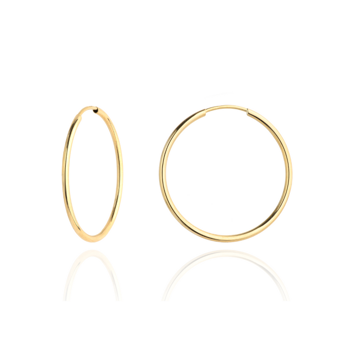 Cercei Creole Aur 14k, 3 cm