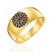 Inel Aur 14k cu Zirconii Negre