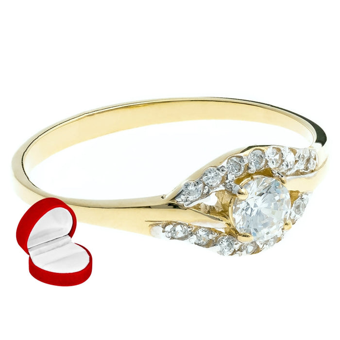 Inel Aur 8K cu Zirconii