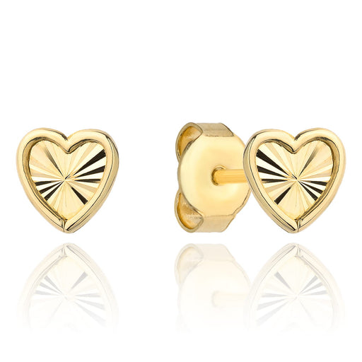 Cercei Aur 14k cu Inimioare Ajurate