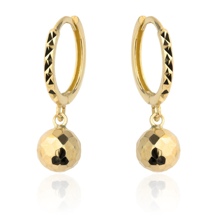 Cercei din Aur 14k cu Globuri Disco