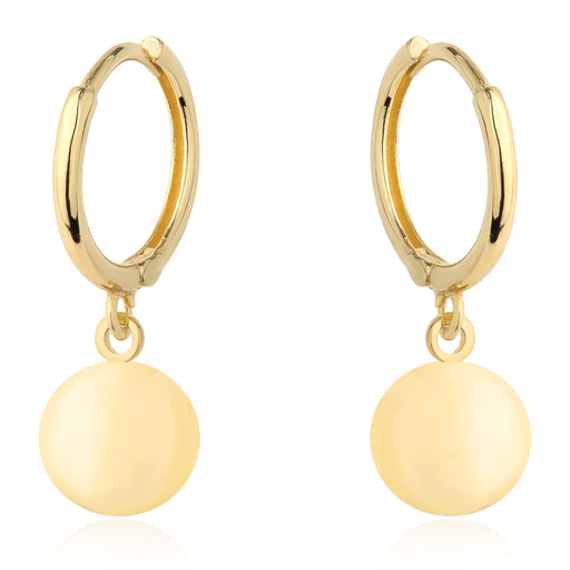 Cercei Cerc Agățați din Aur cu Model