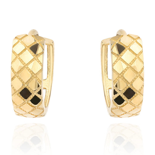 Cercei de aur decorati delicat cu creola