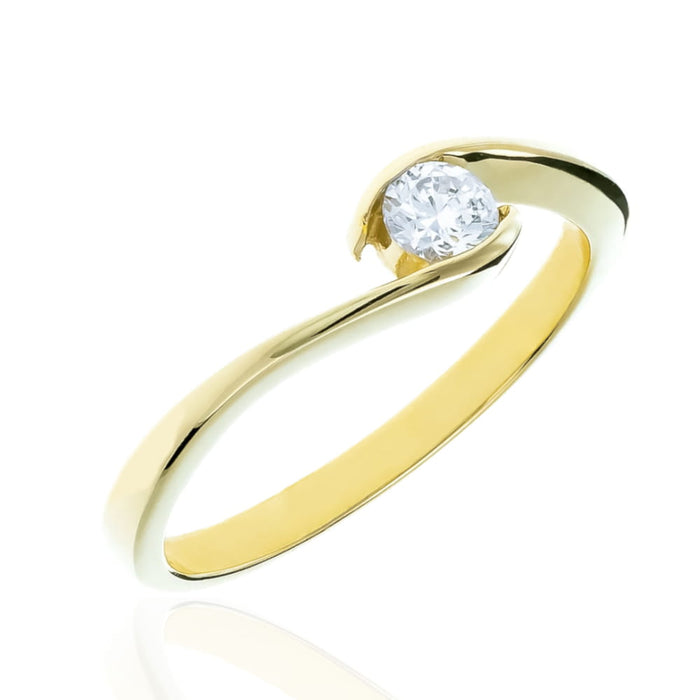 Inel Elegant Aur 8K cu Zirconiu - Frumusețe Eternă