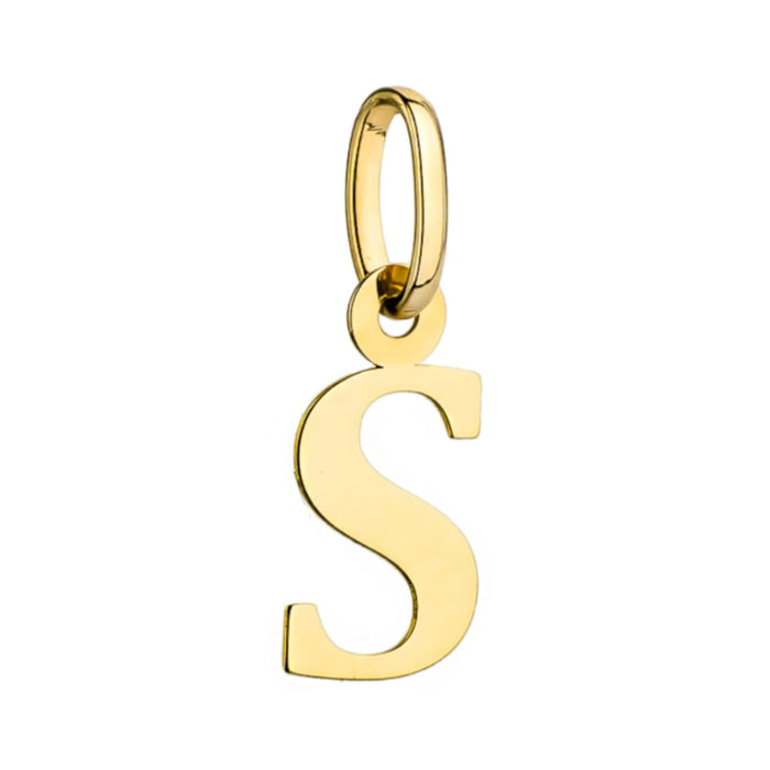 Pandantiv din Aur 14K litera S 24x10 mm
