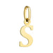 Pandantiv din Aur 14K litera S 24x10 mm