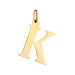 Pandantiv Aur 14K cu Litera K, 24x17 mm