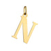 Pandantiv Aur 14K cu Litera N, 24x14 mm