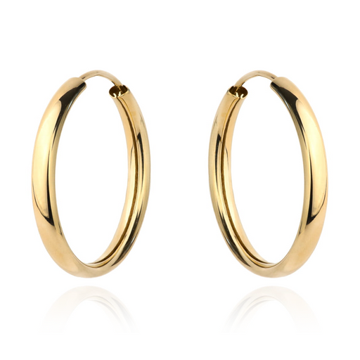 Cercei Aur 14k cu Creole Netede