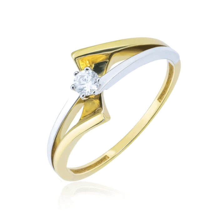 Inel Aur 8K Cu Zirconiu Modern