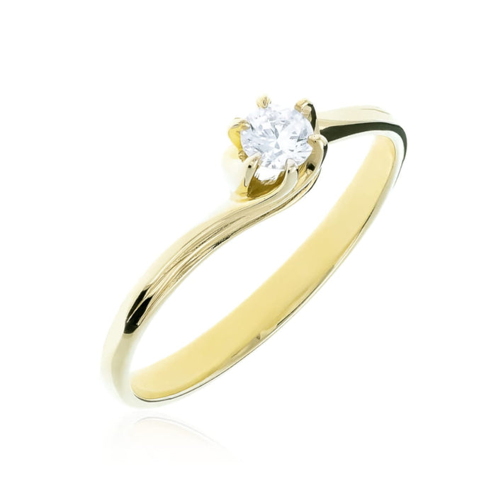 Inel Aur 8K cu Zirconiu Elegant