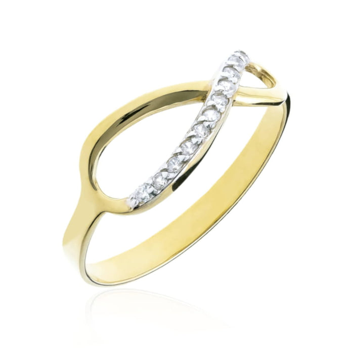 Inel Aur 8K Neschimbare - Inel cu Zirconii