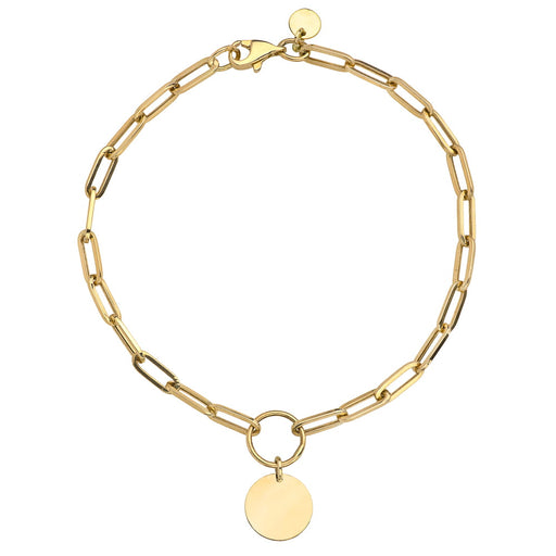 Brățară cu zale de aur și un cerc complet