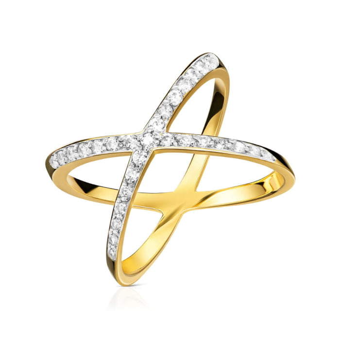 Inel Aur 8K Las Vegas - Eleganță Strălucitoare cu Zirconiu