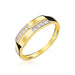 Inel Aur 8K Dublu Inel - Eleganță Rafinată cu Zirconiu