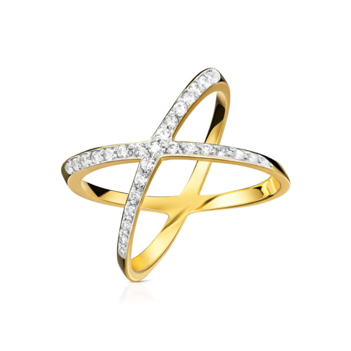 Inel Aur 8K Las Vegas - Eleganță Strălucitoare cu Zirconiu