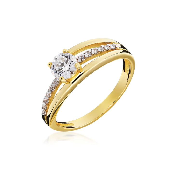 Inel Aur 8K Cu Zirconiu Elegant - Design Special